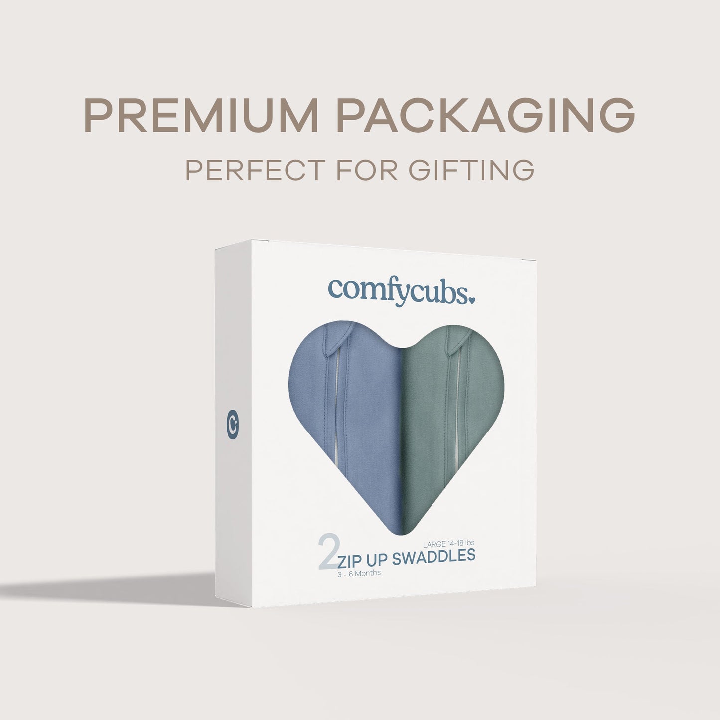 Easy Zipper Swaddle Blankets by Comfy Cubs - Nomadic Blue, Azul
