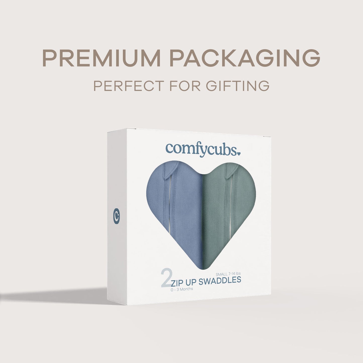 Easy Zipper Swaddle Blankets by Comfy Cubs - Nomadic Blue, Azul