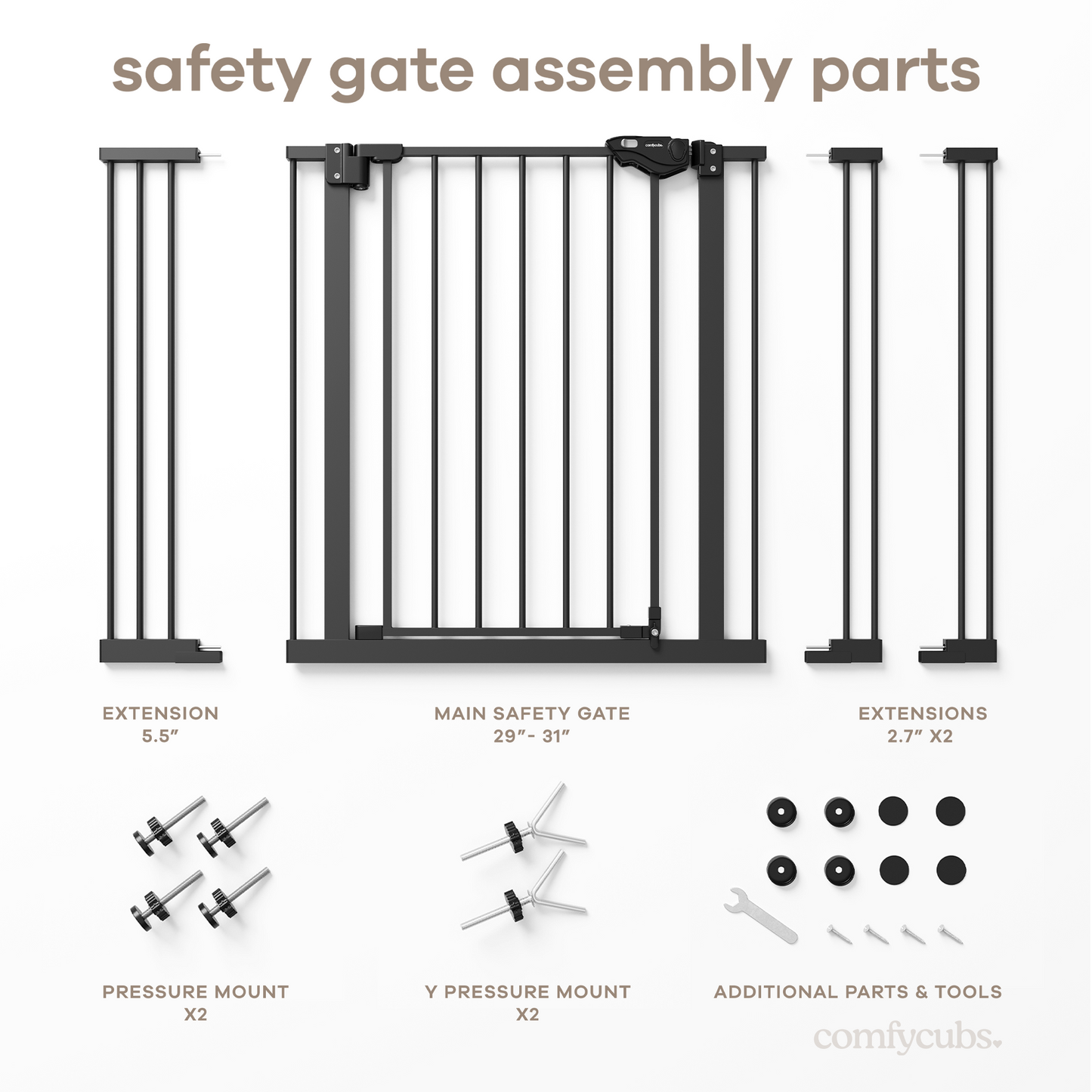 Baby Safety Gate by Comfy Cubs