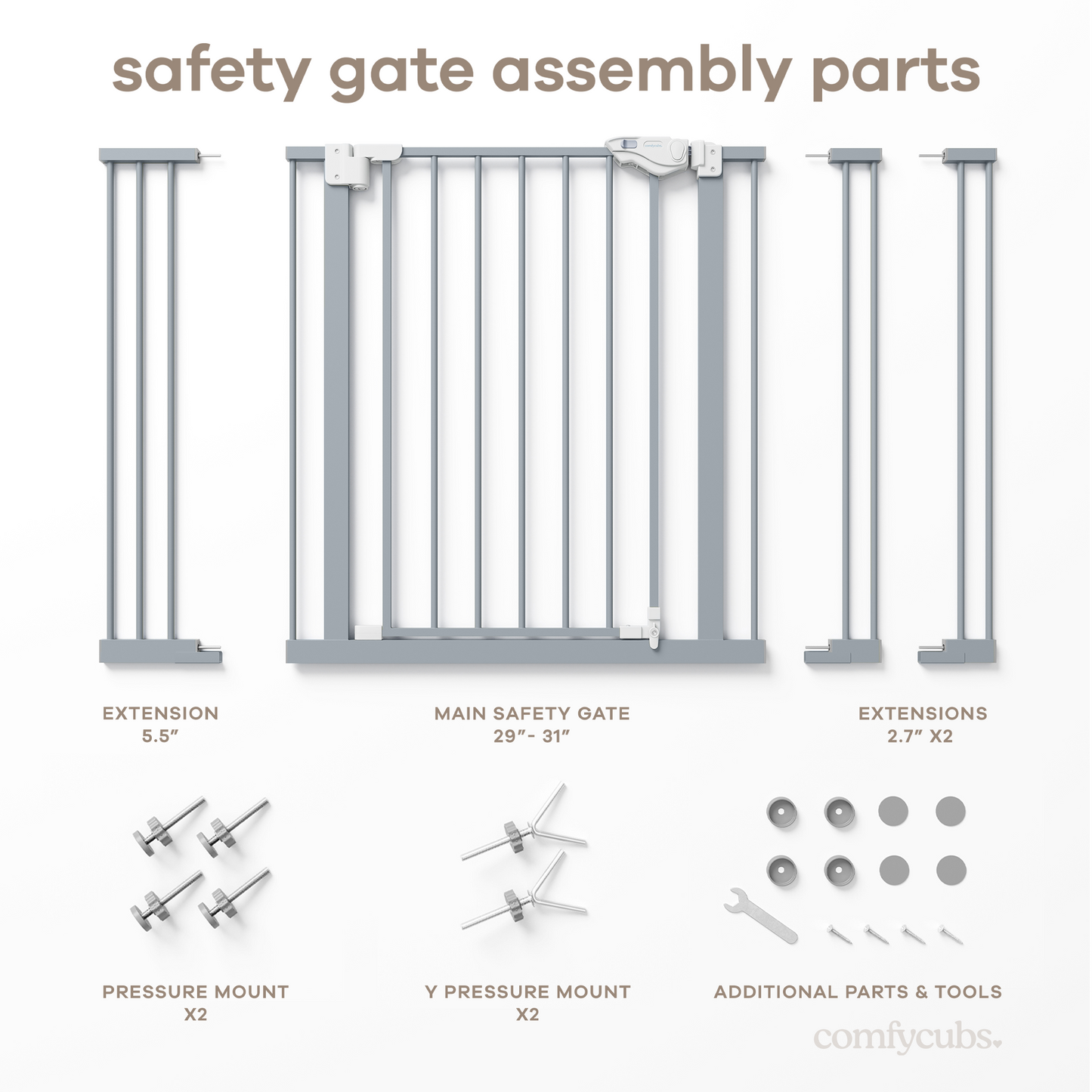 Baby Safety Gate by Comfy Cubs
