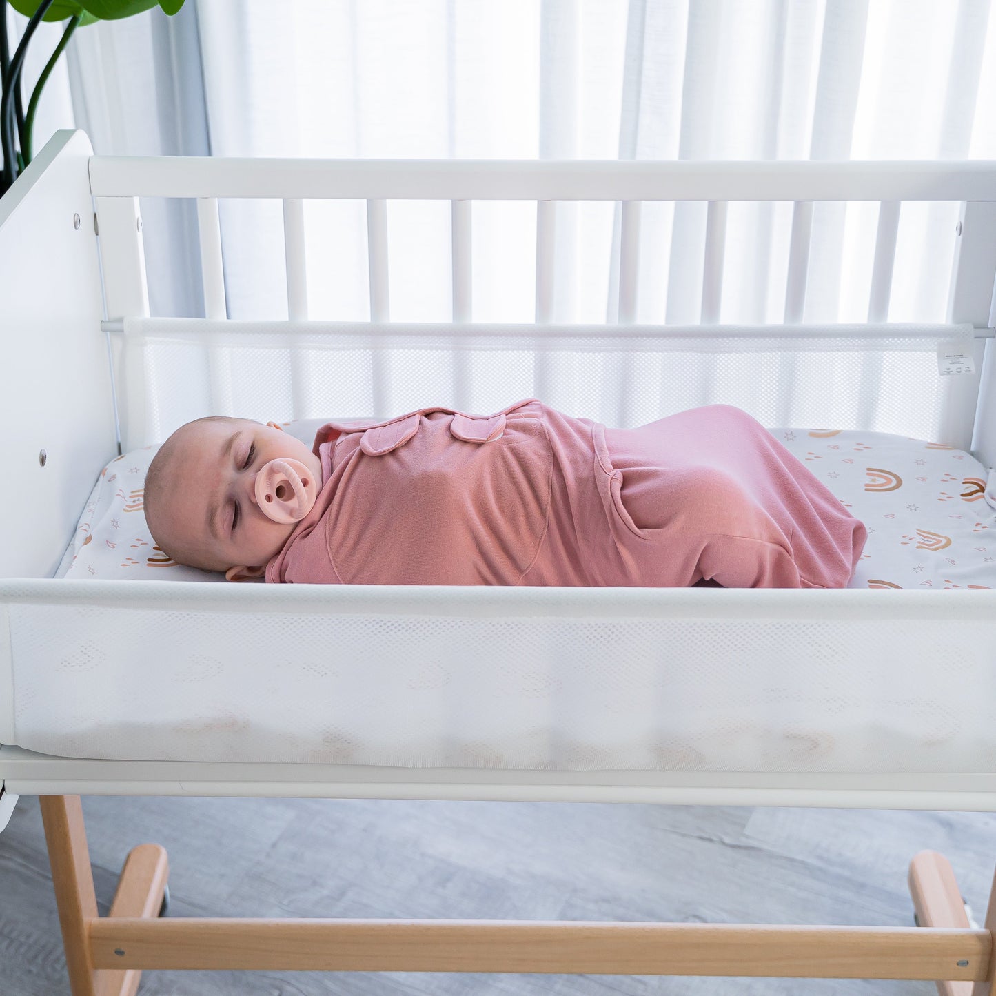 Easy Swaddle Blankets by Comfy Cubs - Blush, Mauve, Mulberry, Pack of 3