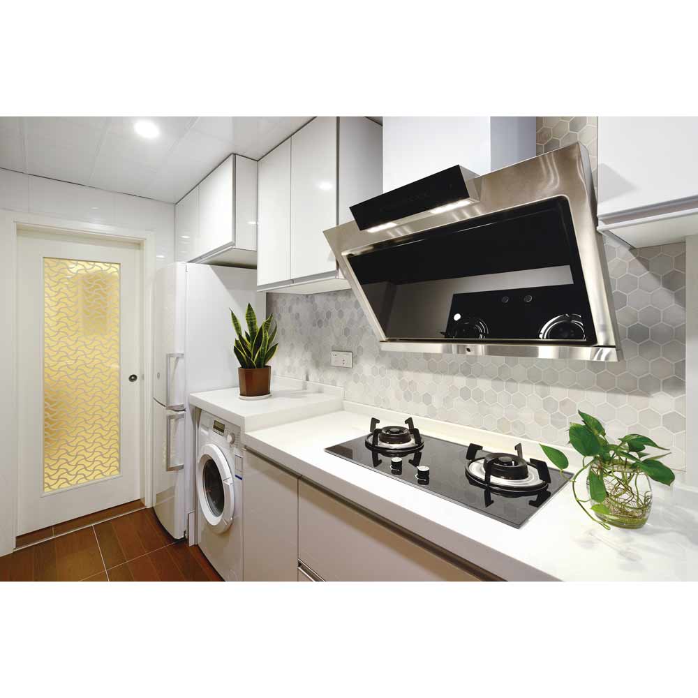 Greecian White 11.75" x 12" Polished Marble Mesh-Mounted Mosaic Tile 2" Hexagon-MSI Collection