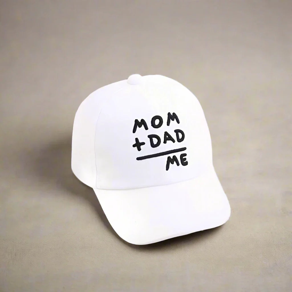 Mom Dad Me Snapback Cap