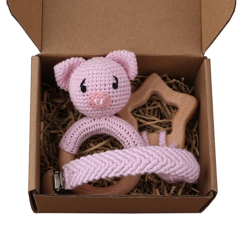 Pacifier Clip Teether Toy Set