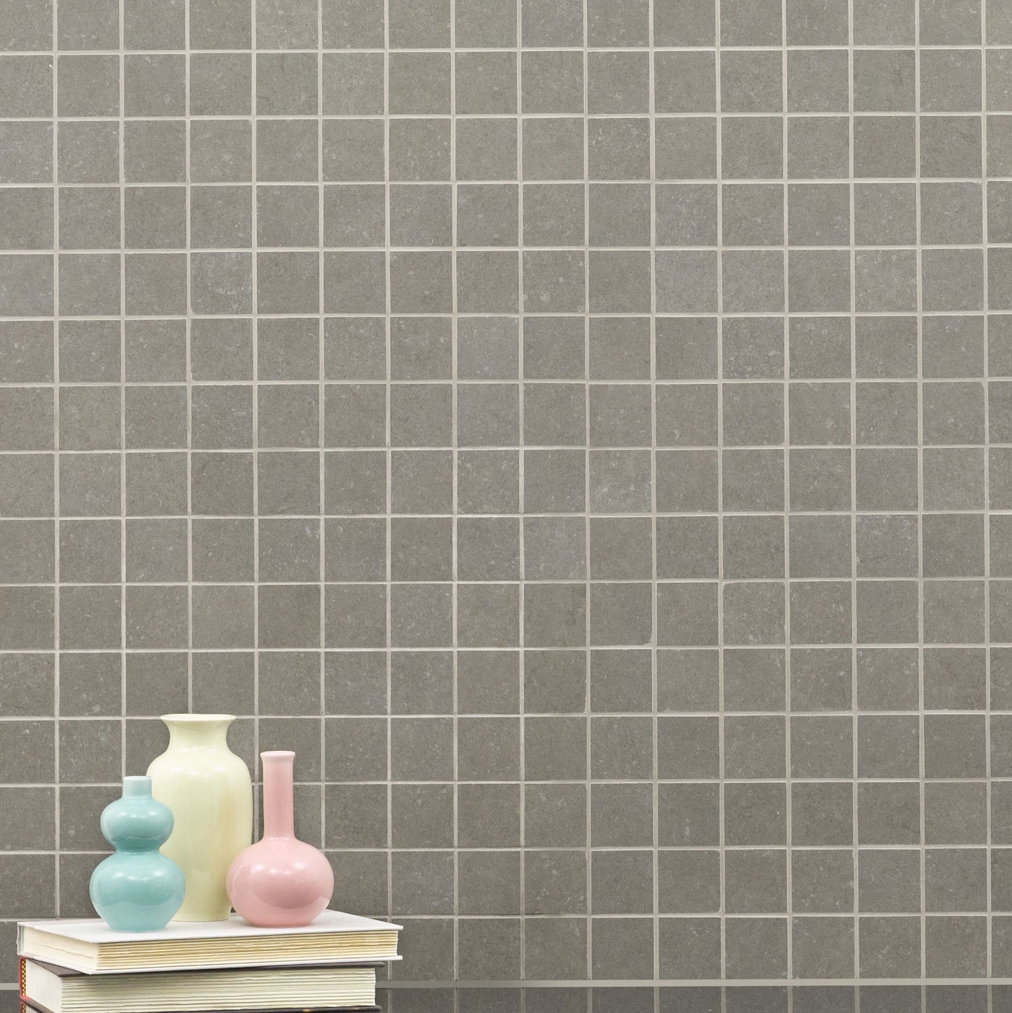 Dimensions Concrete 12"x12" Matte Porcelain Mesh-Mounted Mosaic Tile - MSI Collection