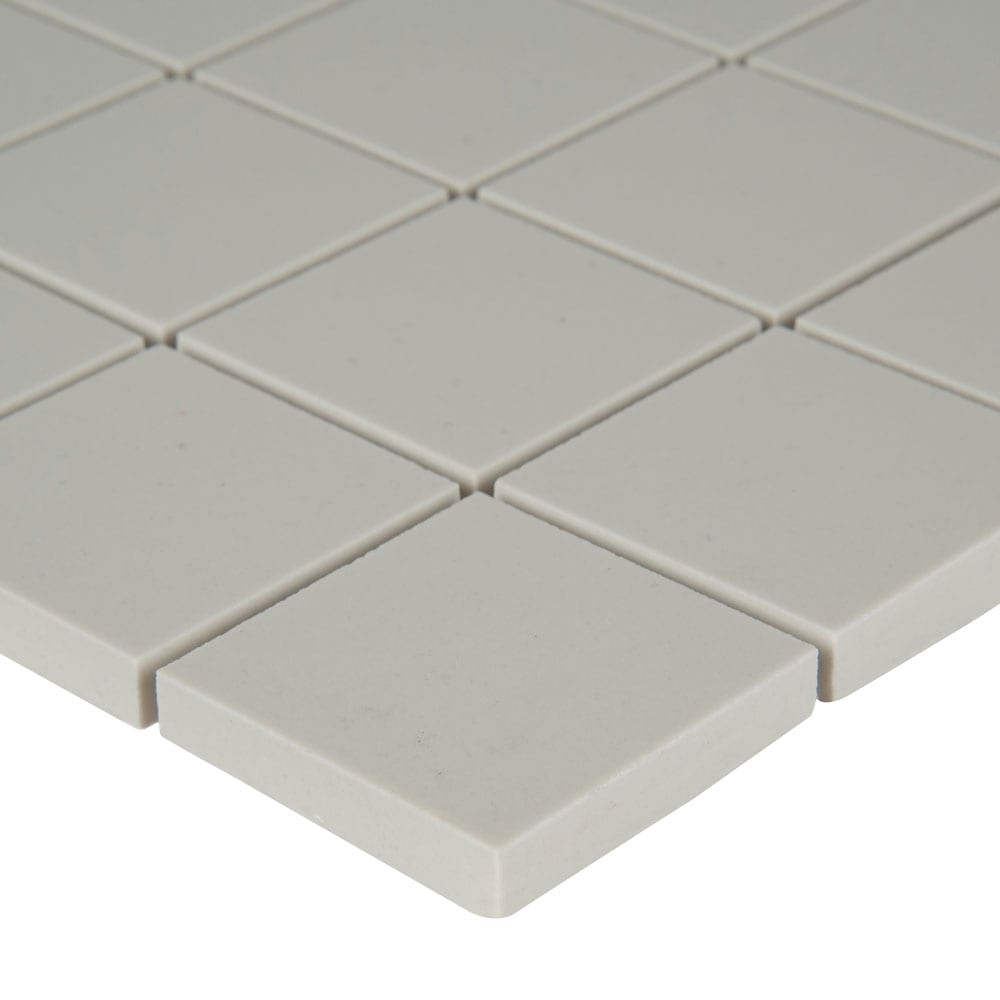 Retro Bianco 12" x 12" Matte Porcelain Mesh-Mounted Mosaic Tile 2"x2"-MSI Collection