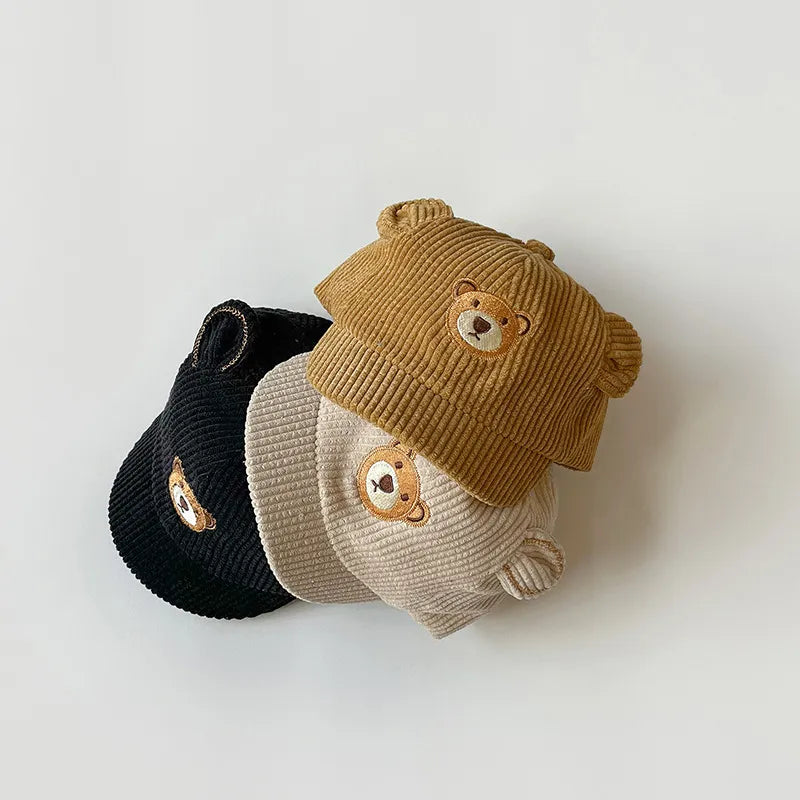 Corduroy Bear Hat