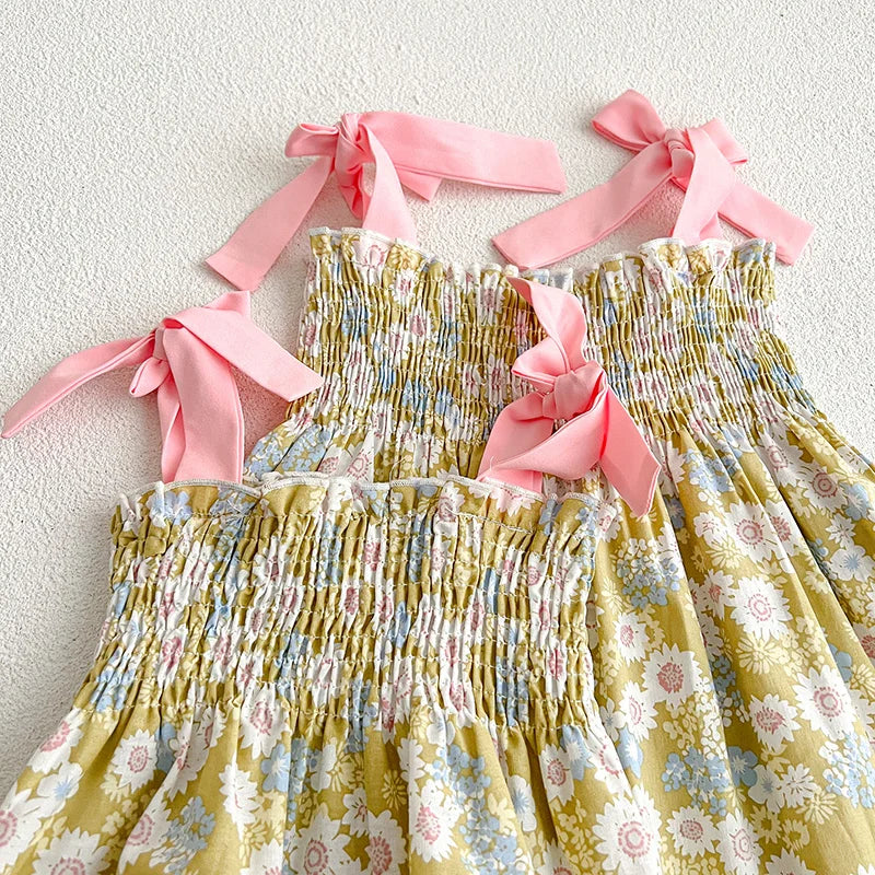 Contrast Floral Sister Outfit