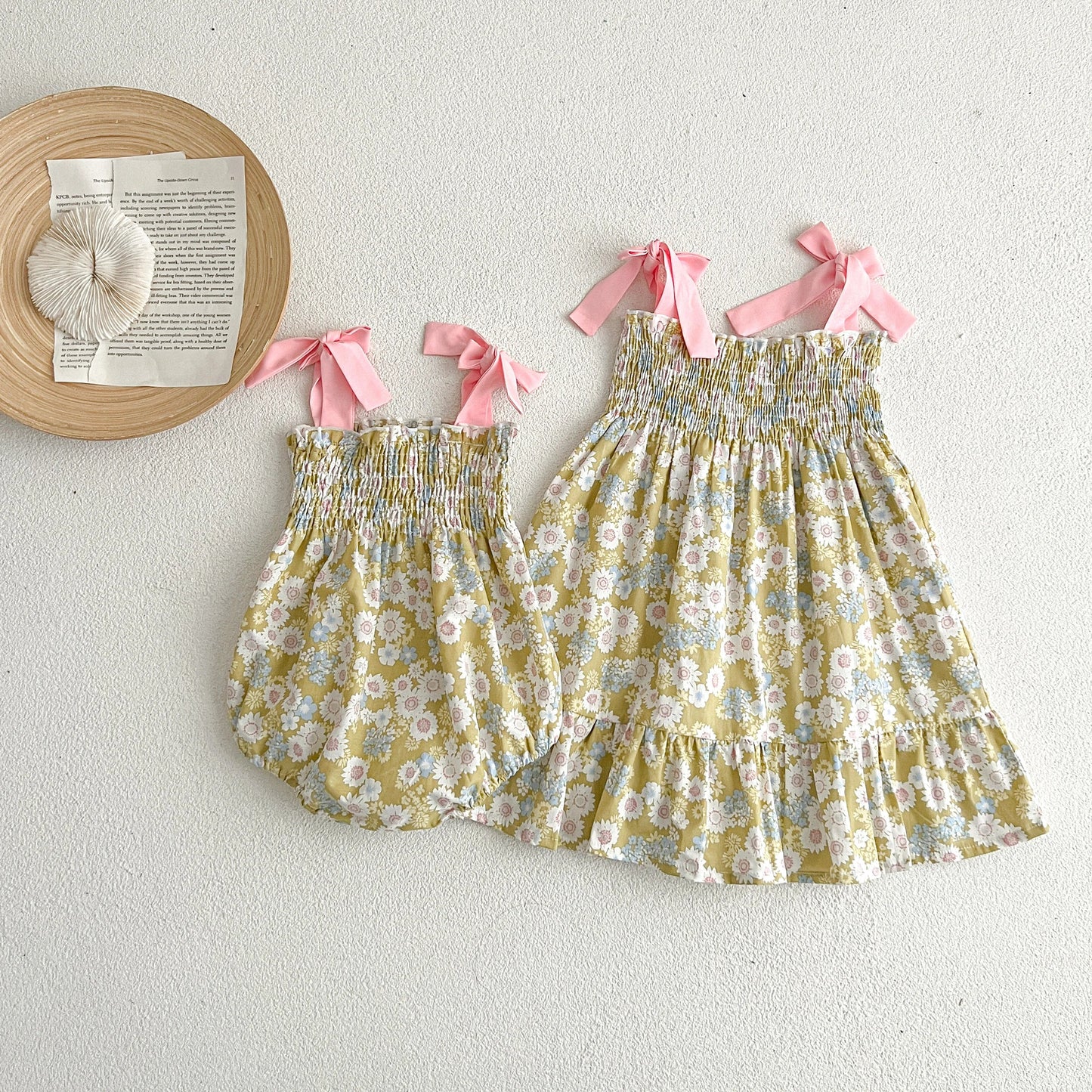 Contrast Floral Sister Outfit