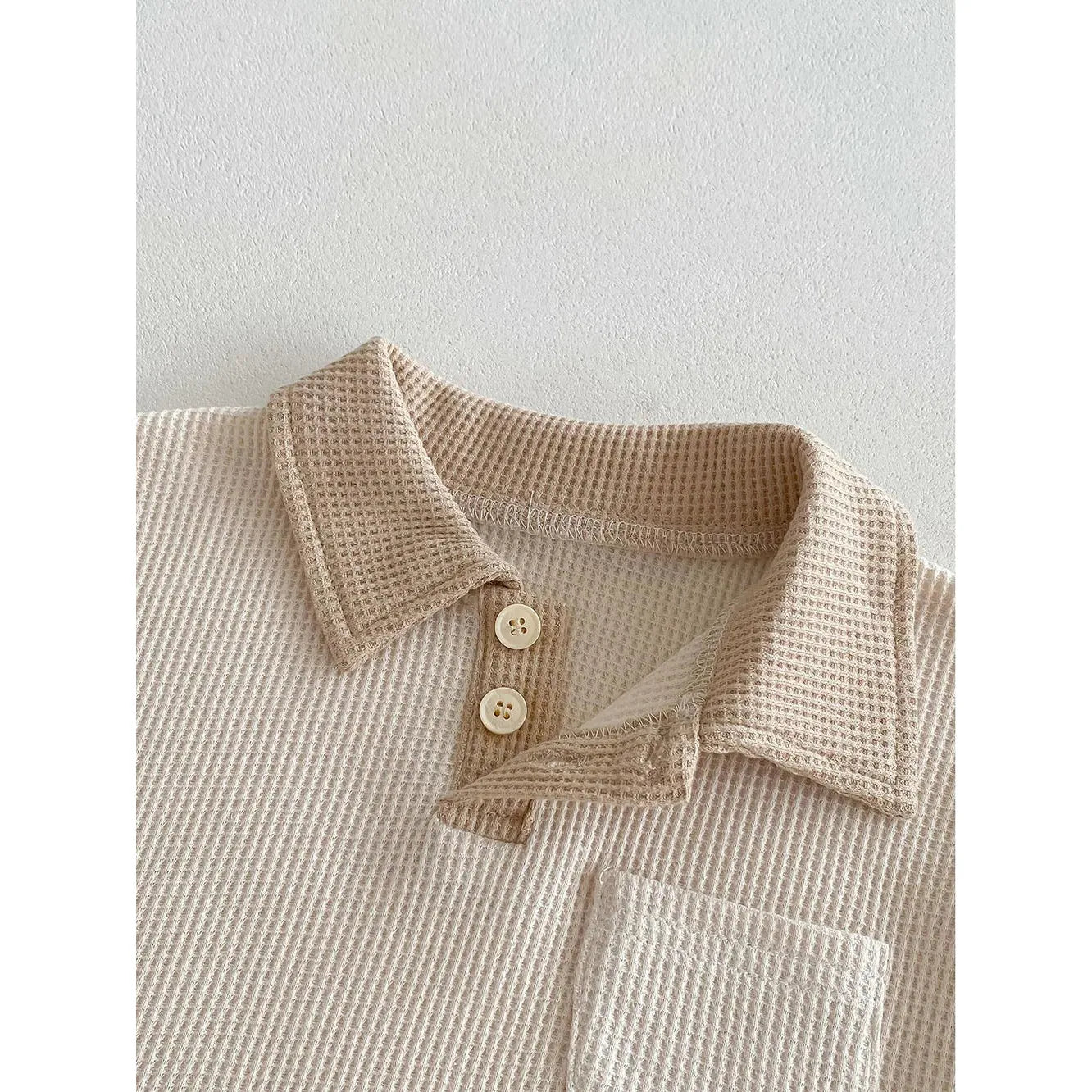 Waffle Shorts Suit Set