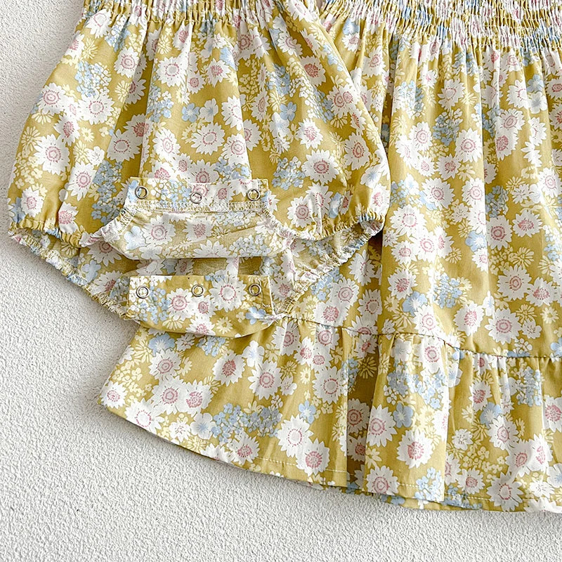 Contrast Floral Sister Outfit