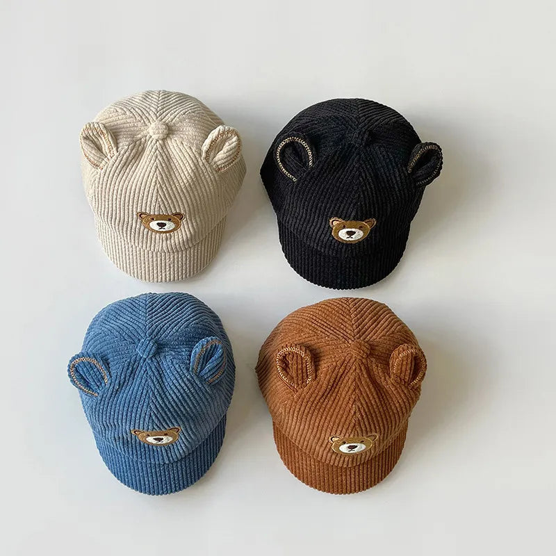 Corduroy Bear Hat