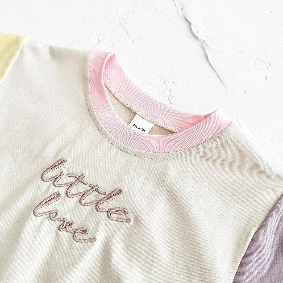 Little Love Color Block T-Shirt Bodysuit