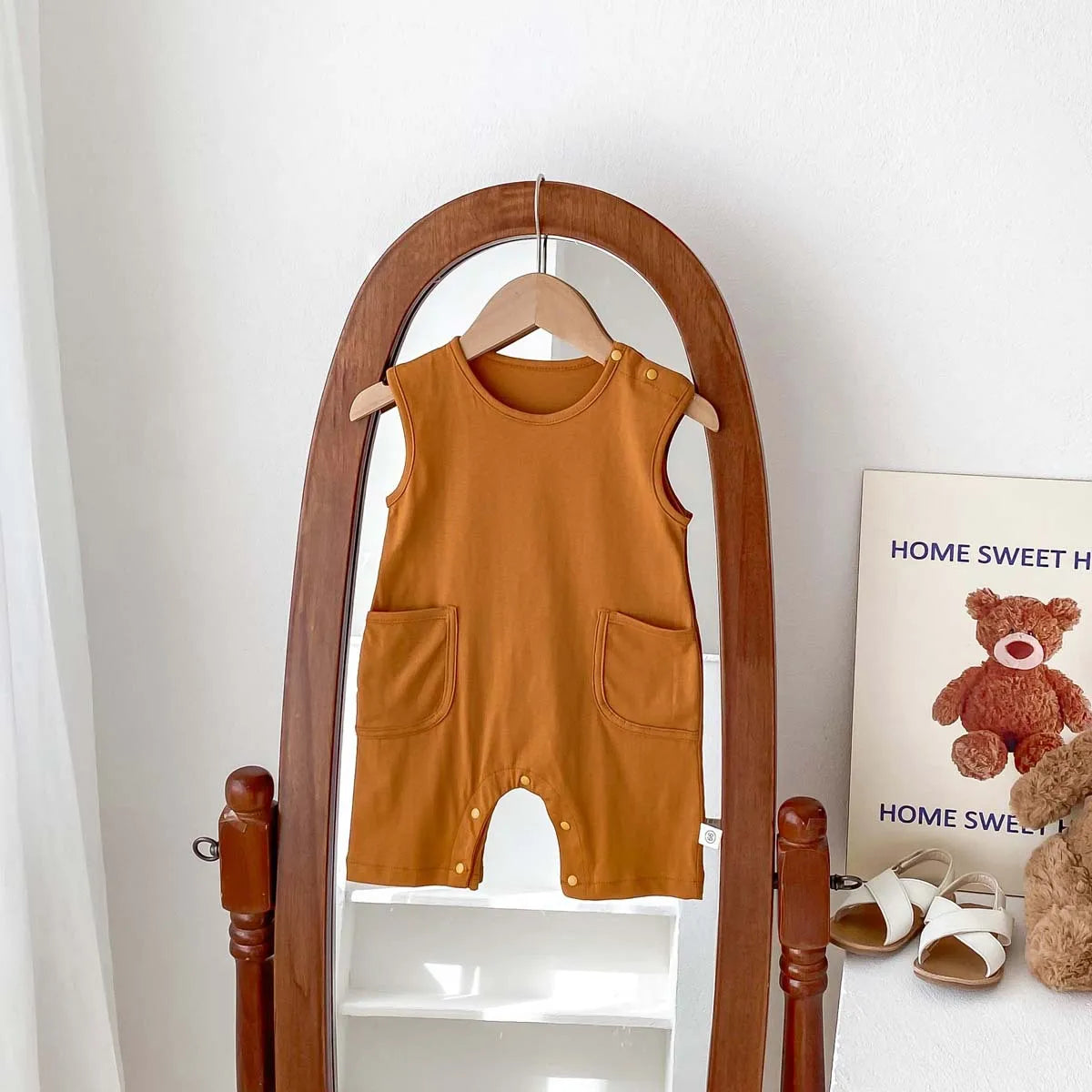 Solid Double Pocket Jumpsuit