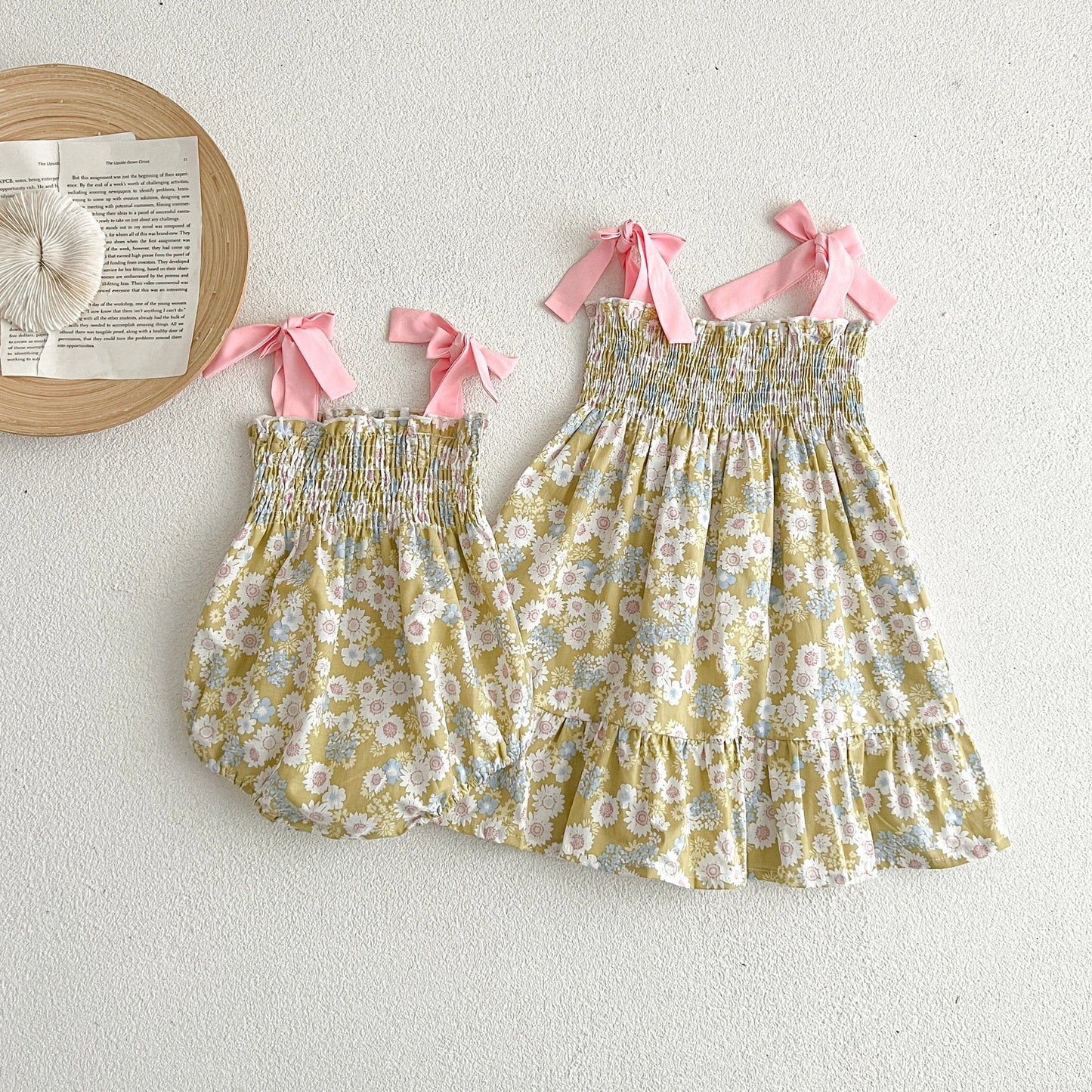 Contrast Floral Sister Outfit
