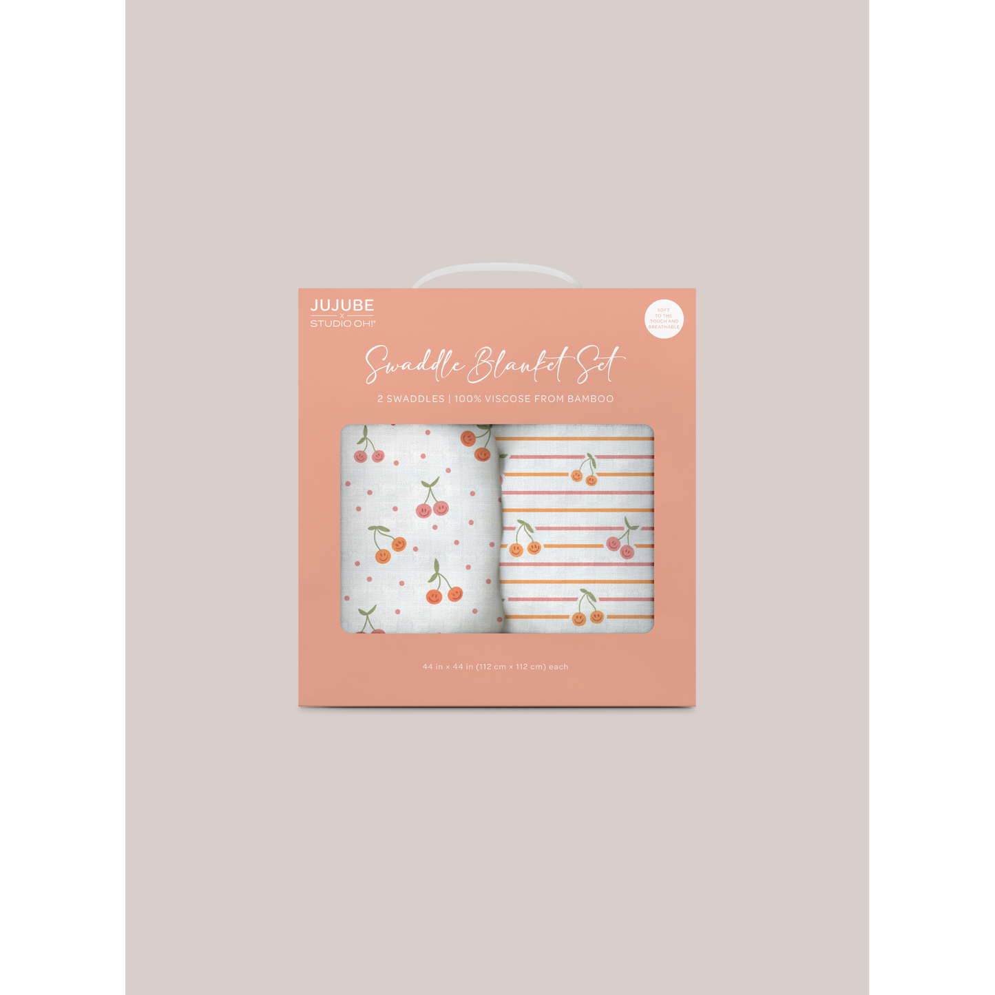 Swaddle Blanket Set - Cherry Cute by Doodle By Meg