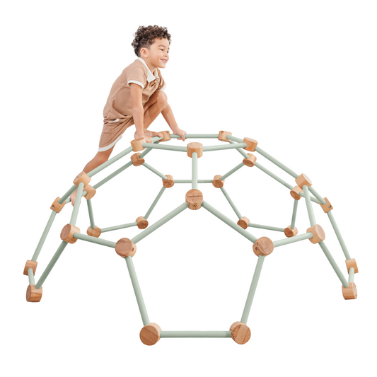 Wooden Climber for Kids by Comfy Cubs (Sage)