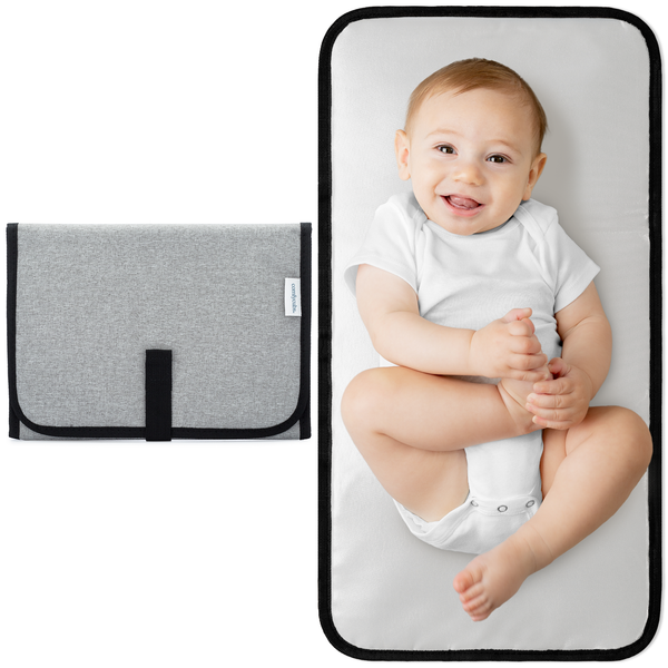 Compact Changing Pad by Comfy Cubs - Solid Grey