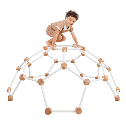 Wooden Climber for Kids by Comfy Cubs (White)