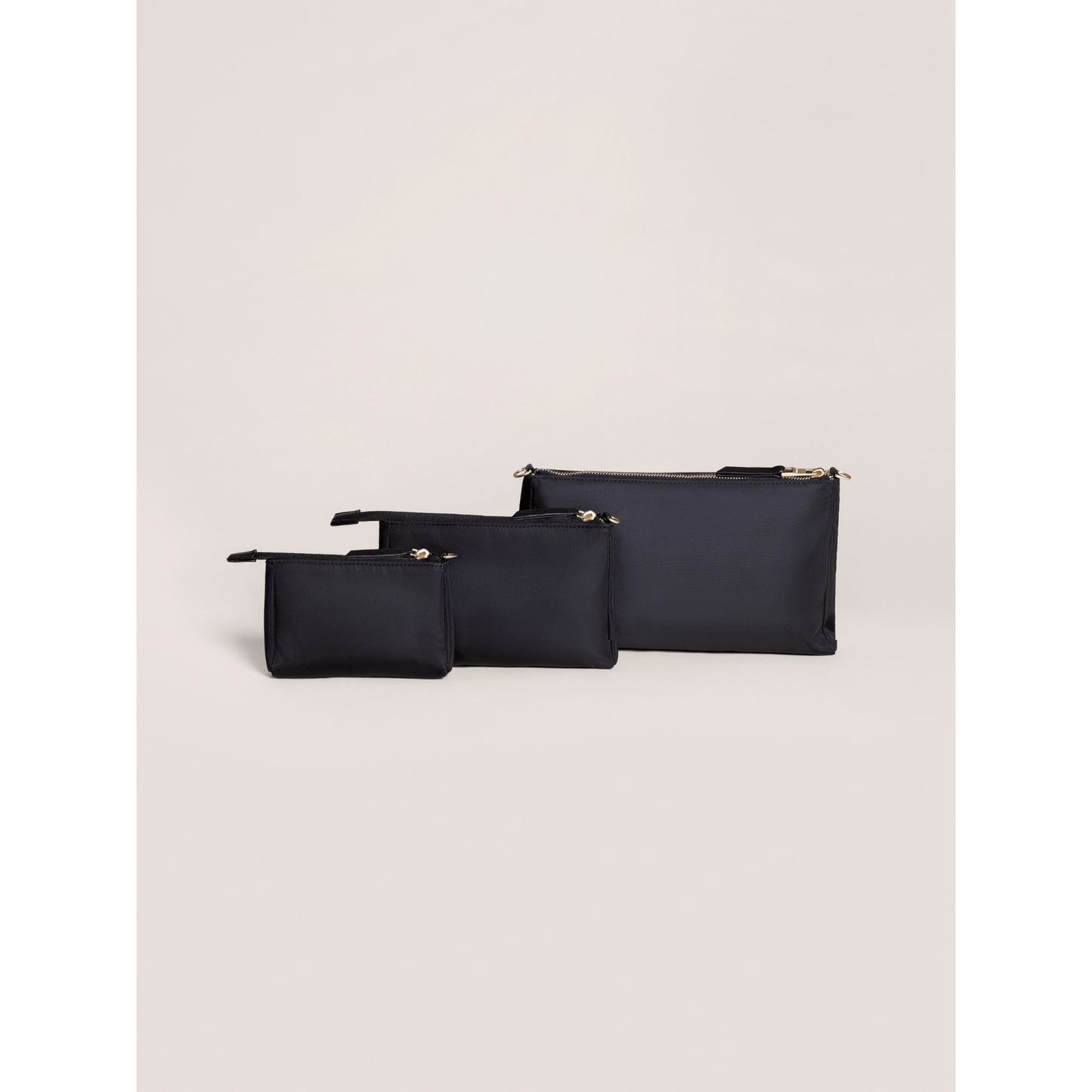 3-piece Pouch Set Black