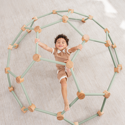 Wooden Climber for Kids by Comfy Cubs (Sage)