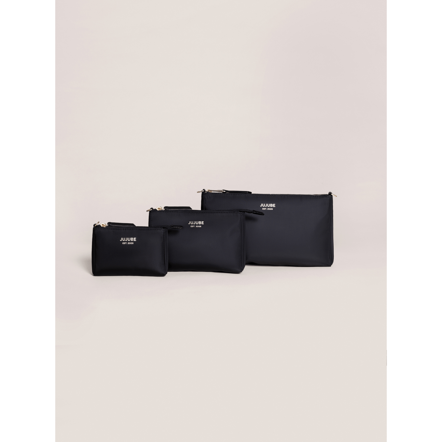 3-piece Pouch Set Black