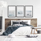 Navy Blue Surfing Wall Art Set of 3 Prints