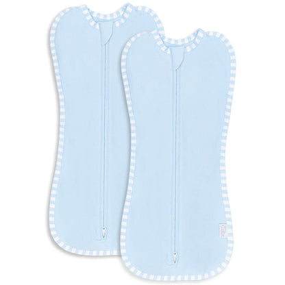 Easy Zipper Swaddle Blankets by Comfy Cubs - Blue