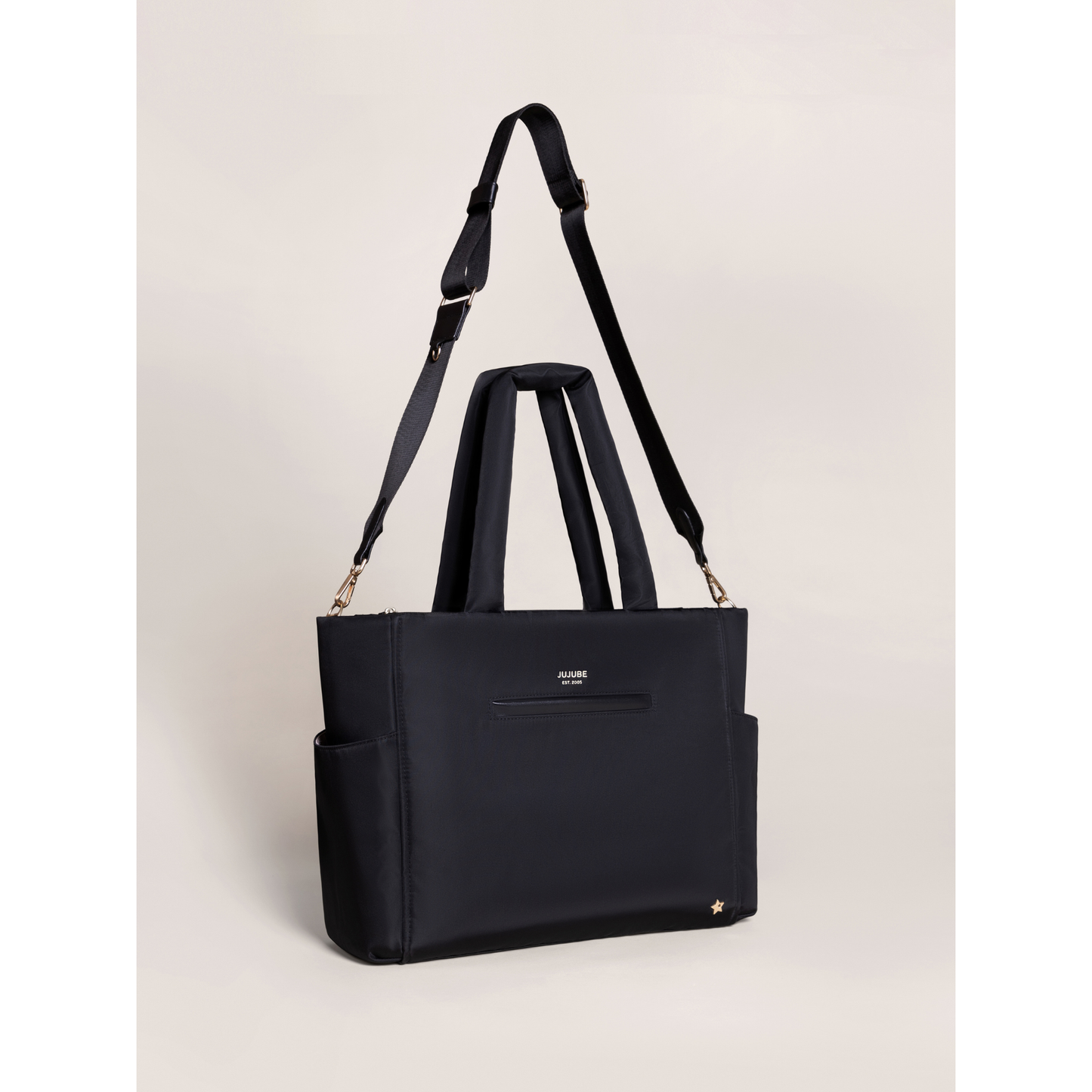 Utility-Strap Tote Black