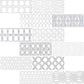 Abani Stak 11.81"x11.81" Honed Marble Mesh-Mounted Mosaic Tile - MSI Collection