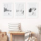 3 Piece Black White Winter Sport Wall Art Set. Ski Lodge