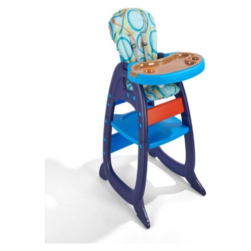 Envee II Baby High Chair with Playtable Conversion – Blue/Orange