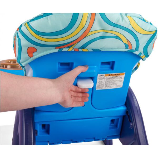 Envee II Baby High Chair with Playtable Conversion – Blue/Orange