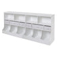 Combo Bin Storage Unit with Three Baskets – White