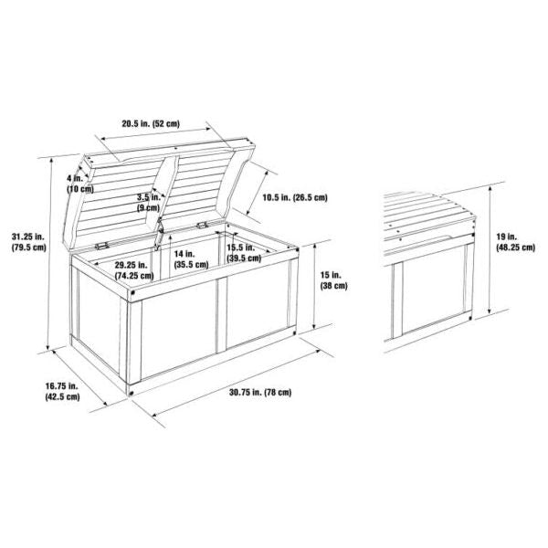 Hardwood Barrel Top Toy Chest – Cherry