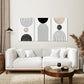 Neutral Mid-Century Modern Wall Art | Set of 3