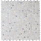 Greecian White Mini 11.61" x 11.81" Polished Marble Mesh-Mounted Mosaic Tile 1" Hexagon-MSI Collection