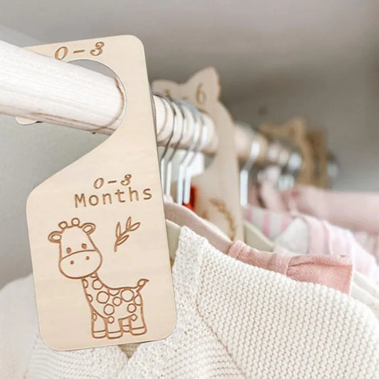 Wooden Carved Baby Closet Organizers