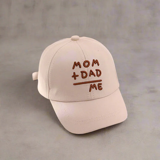 Mom Dad Me Snapback Cap