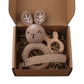 Pacifier Clip Teether Toy Set