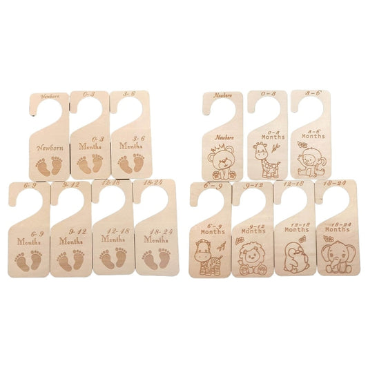 Wooden Carved Baby Closet Organizers