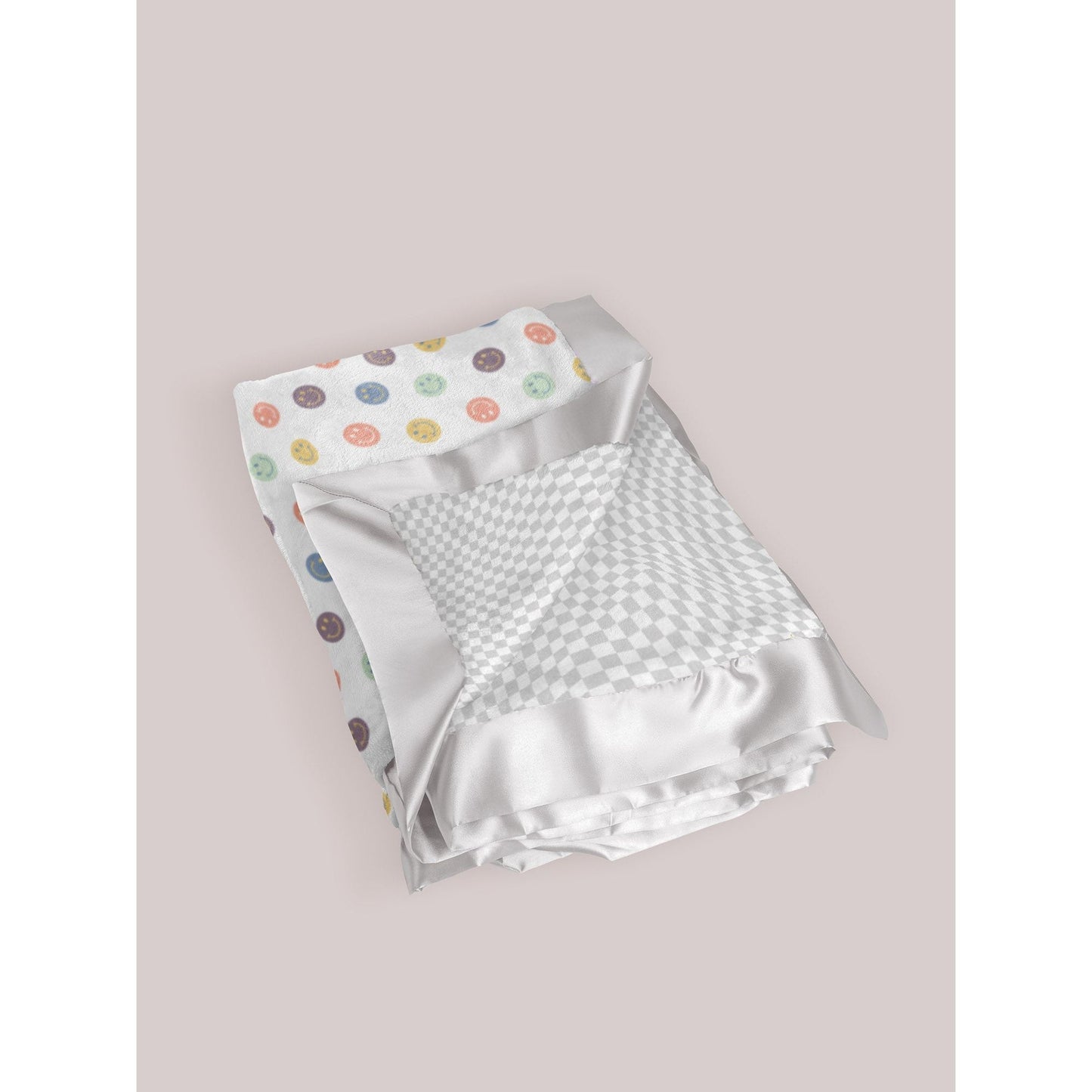 Reversible Baby Blanket - Happy Baby Vibes