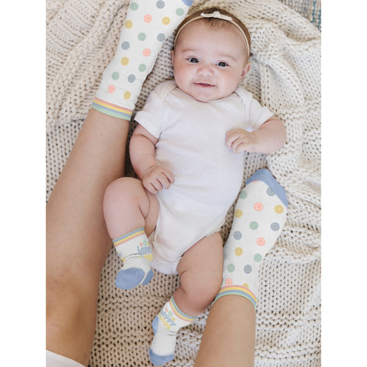 Mama & Me Socks -  Happy Baby Vibes