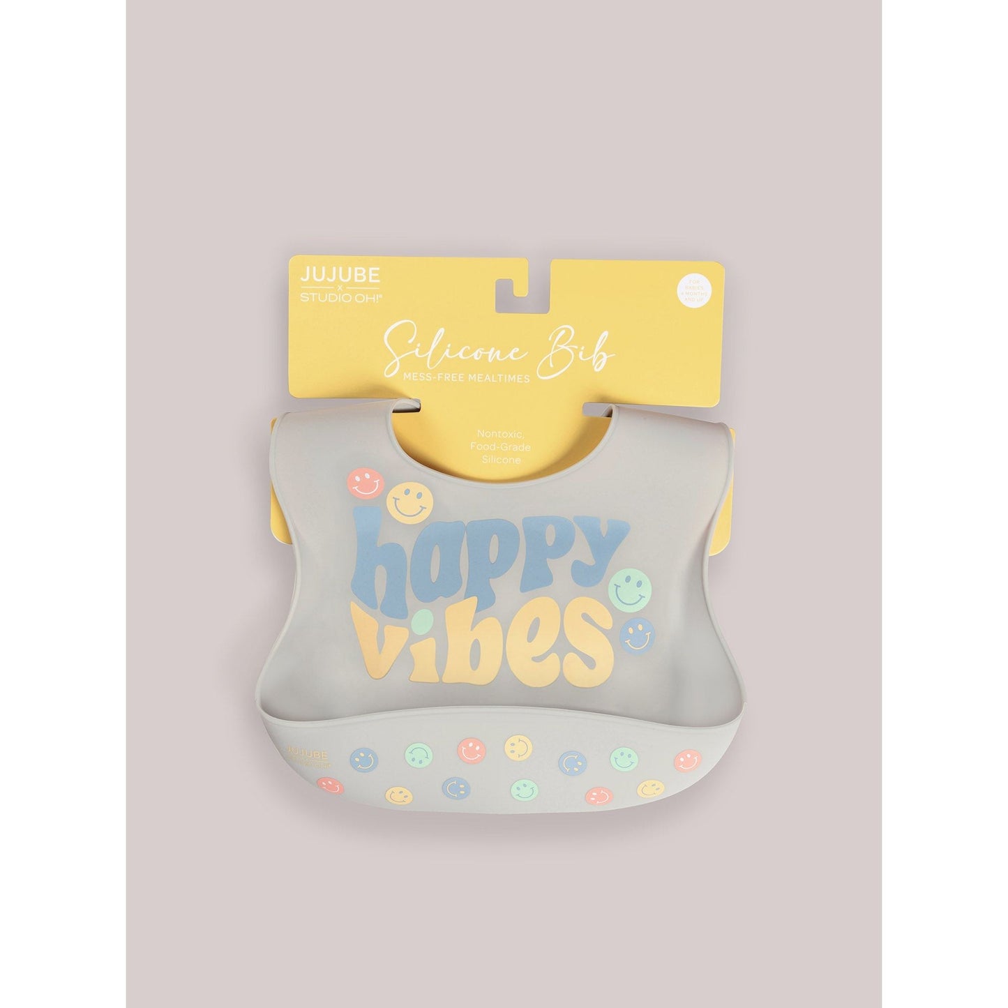 Silicone Bib - Happy Baby Vibes