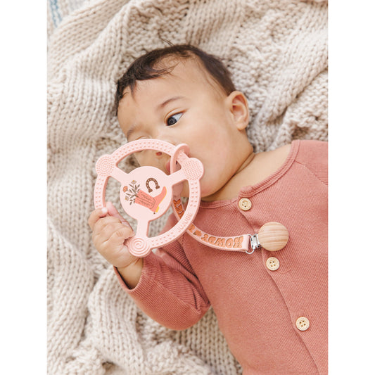 Silicone Teether Ring - Bloomin' Boot