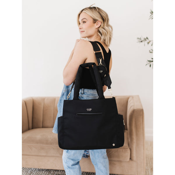 Utility-Strap Tote Black