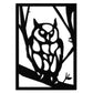 Owl Metal Wall Art - Steel Wall Decor for Home and Office - KAF006