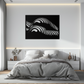 Abstract Female Form Metal Wall Art – Modern Geometric Steel Decor - KAF154