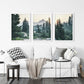 Mountain Forest. USA Wilderness Wall Art Set. Rampart Ridge