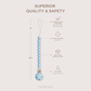 Pacifier Clips, 2 Pack by Comfy Cubs - Sky Blue